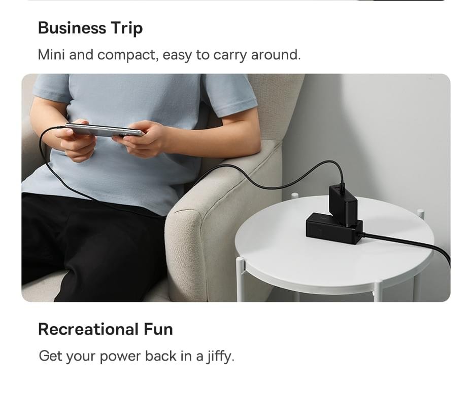 Baseus 140W GaN Charger USB Type C PD3.1 Fast Charge - Image 10