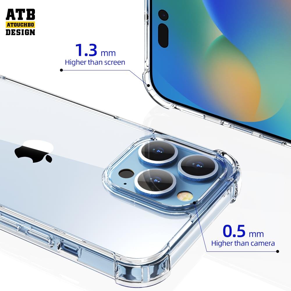 KingKong Armor Anti-burst Transparent Phone Case For iPhone 14 Series - Image 5