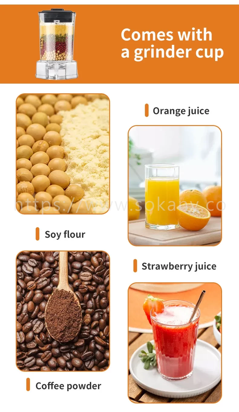 Sokany commercial blender 5000 Watts - Image 11