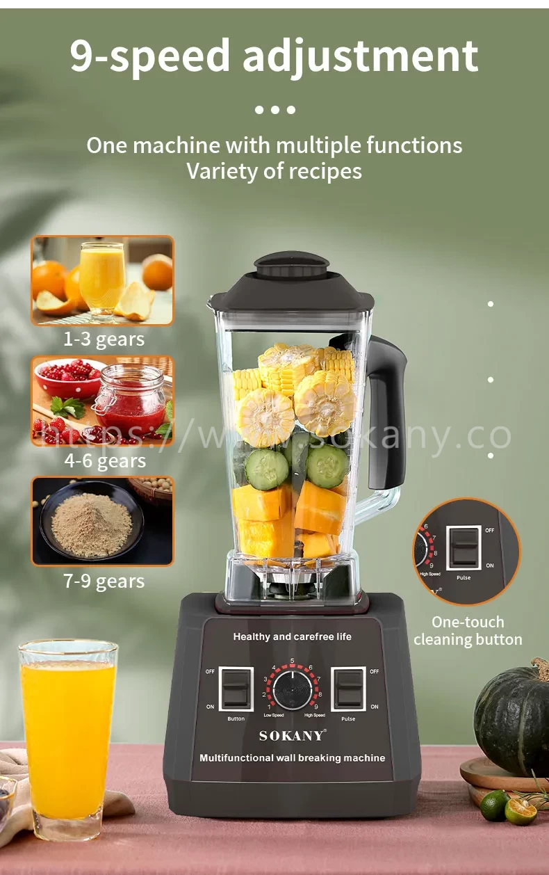 Sokany commercial blender 5000 Watts - Image 8