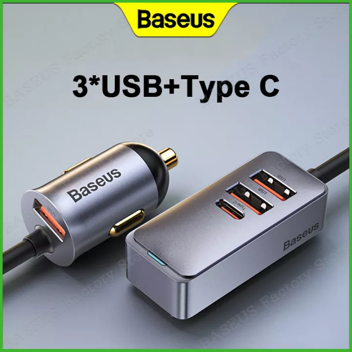 Premium Baseus 120W 4.0 Fast Charging Four Port Car Charger - Image 11