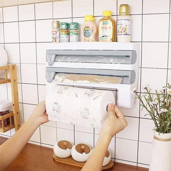 Big size Tripple paper dispenser with top shelf - Image 4