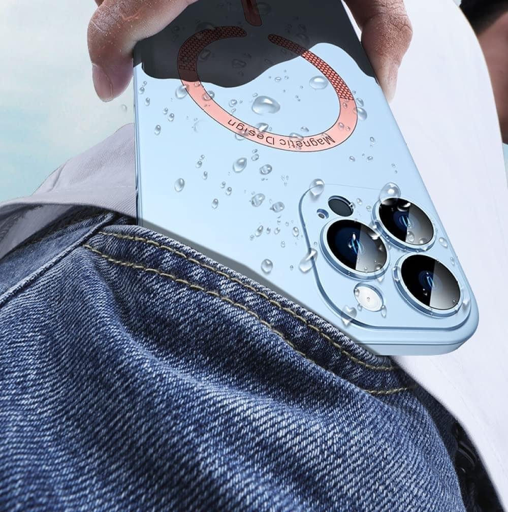 Camera Lens glass film Thin Matte Magsafe Magnetic Wireless Case Cover - Image 8