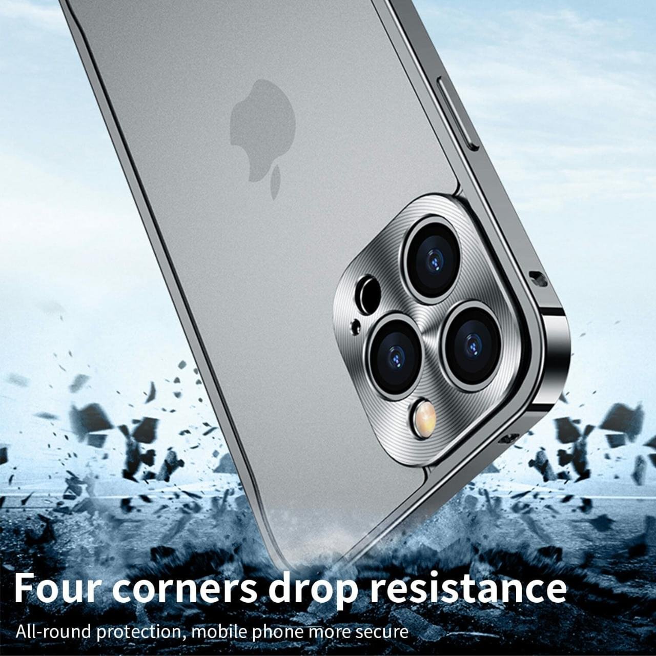 Luxury Premium Metallic Matte Transparent Shockproof Case for iPhone Series - Image 6