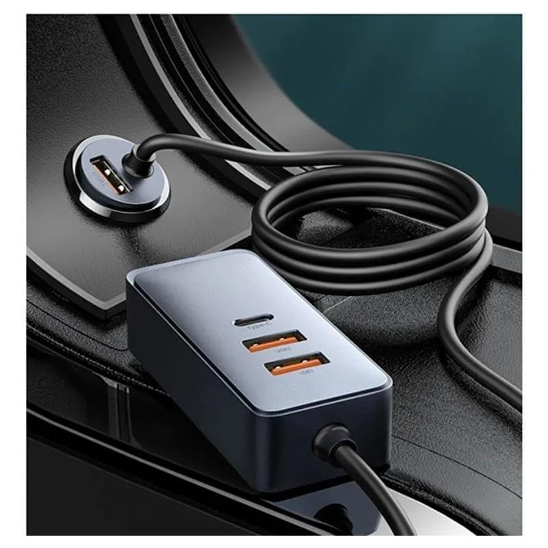 Premium Baseus 120W 4.0 Fast Charging Four Port Car Charger - Image 9