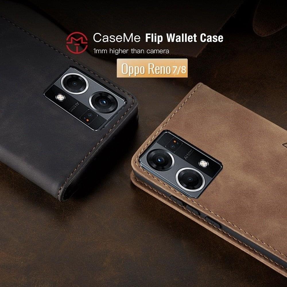 Oppo Reno 7/8 CaseMe Leather Flip Case - 4G Series