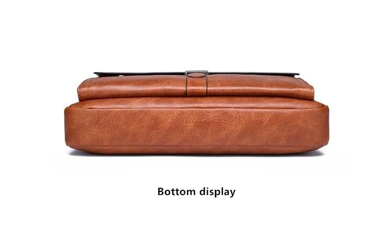 JEEP BULUO Men’s Leather Briefcases Bag Shoulder Fashion Business Laptop Bag - Image 11