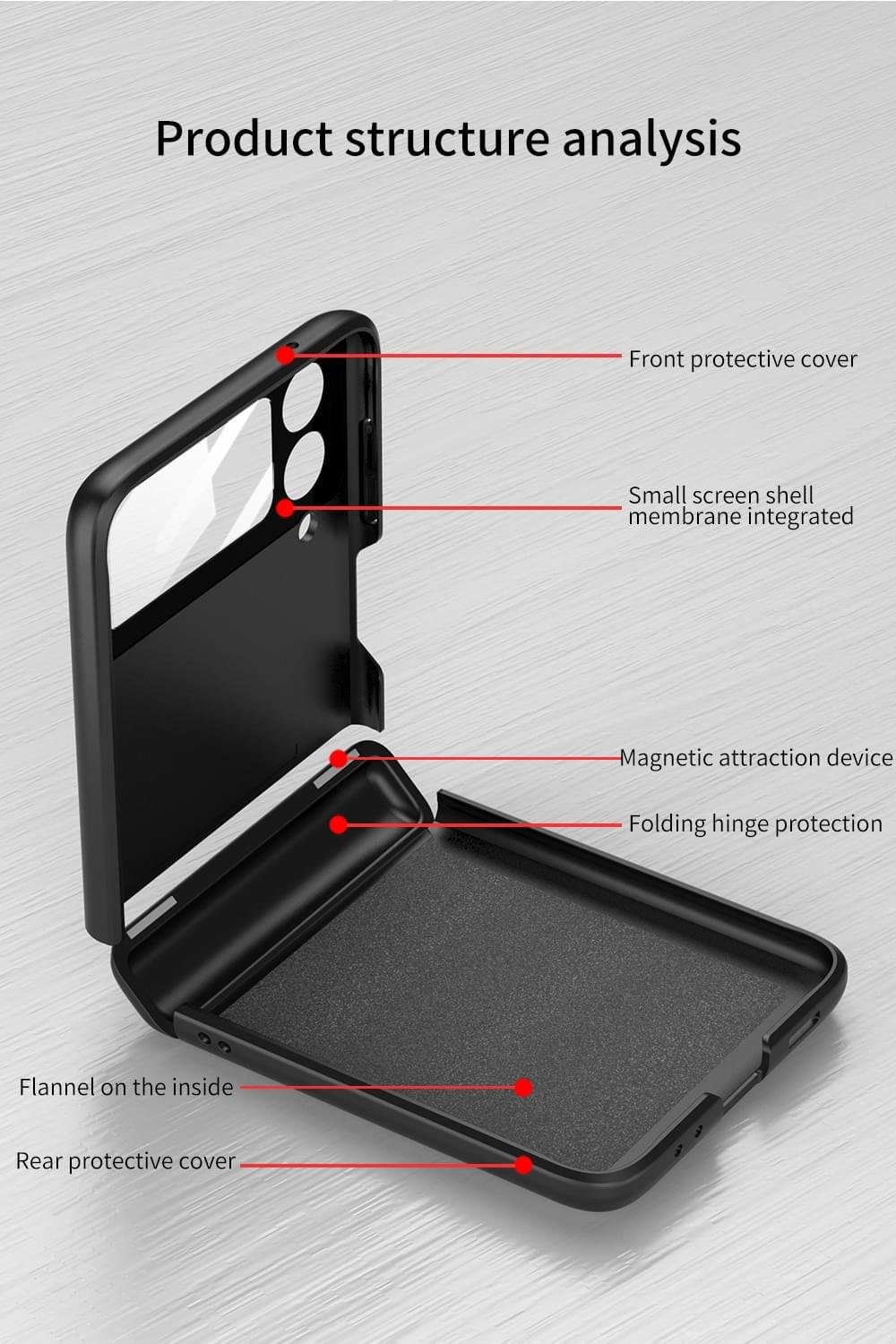 GKK Magnetic All-included Case For Samsung Galaxy Z Flip 3/4 5G - Image 8
