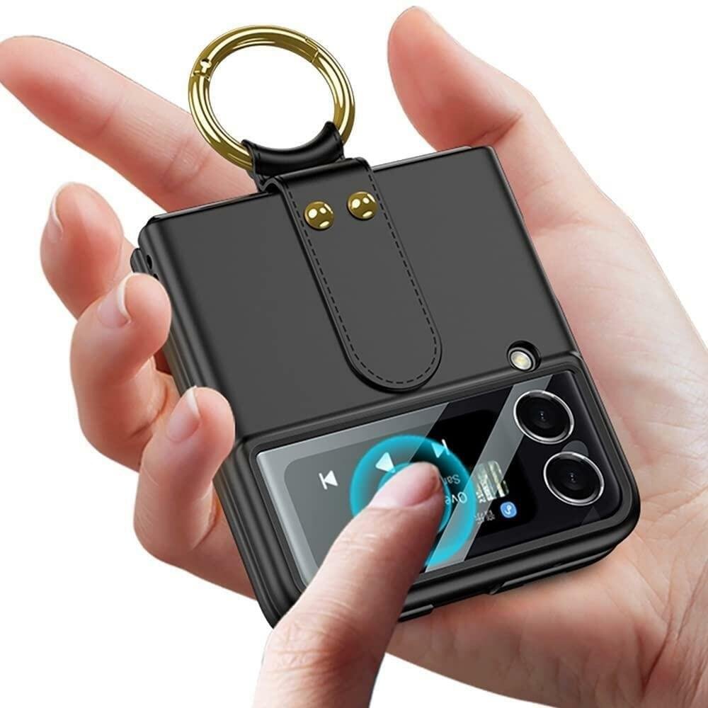Samsung Galaxy Z Flip3/4 5G Case Ultra Thin Matte PC Protective Cover With Ring - Image 8