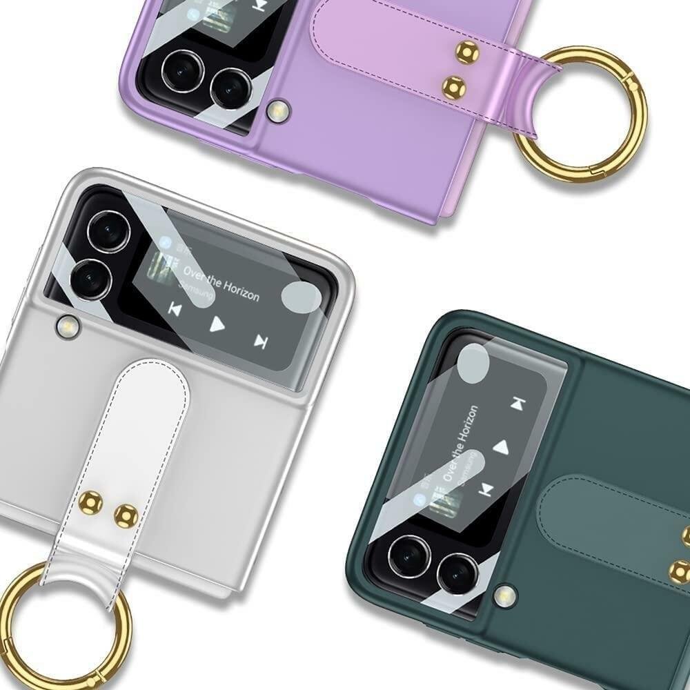 Samsung Galaxy Z Flip3/4 5G Case Ultra Thin Matte PC Protective Cover With Ring - Image 7