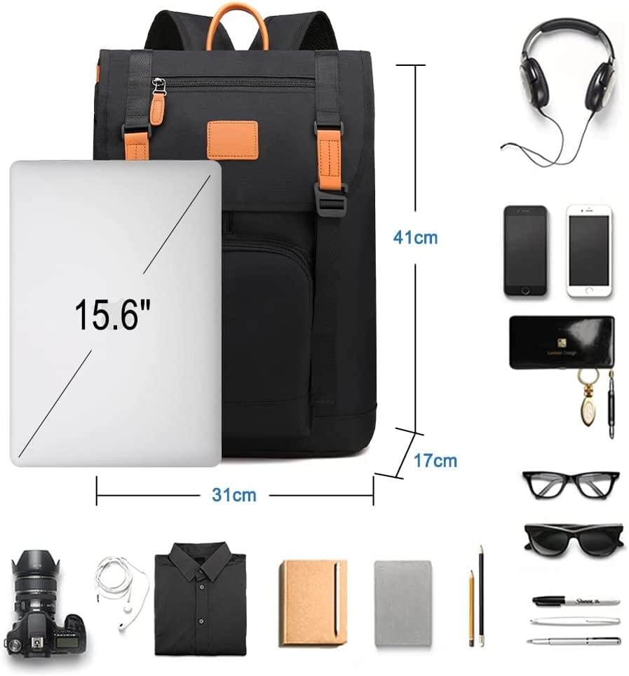 Travel Leisure Computer Backpack College Bookbag with USB Charging Port 16 Inch - Image 4