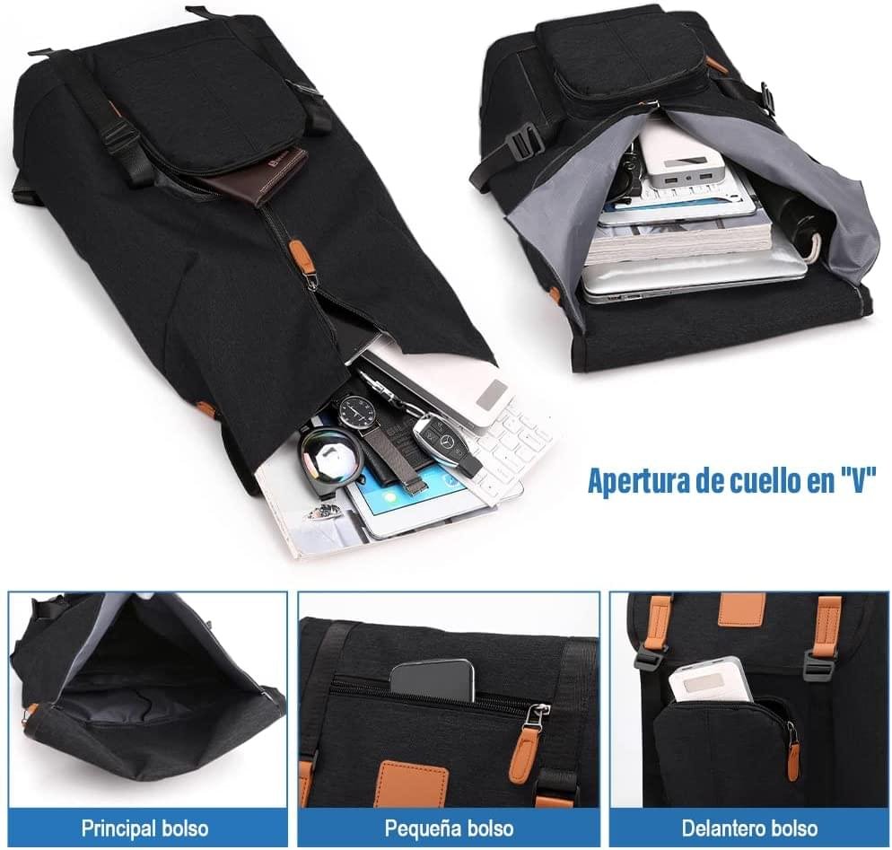 Travel Leisure Computer Backpack College Bookbag with USB Charging Port 16 Inch - Image 9