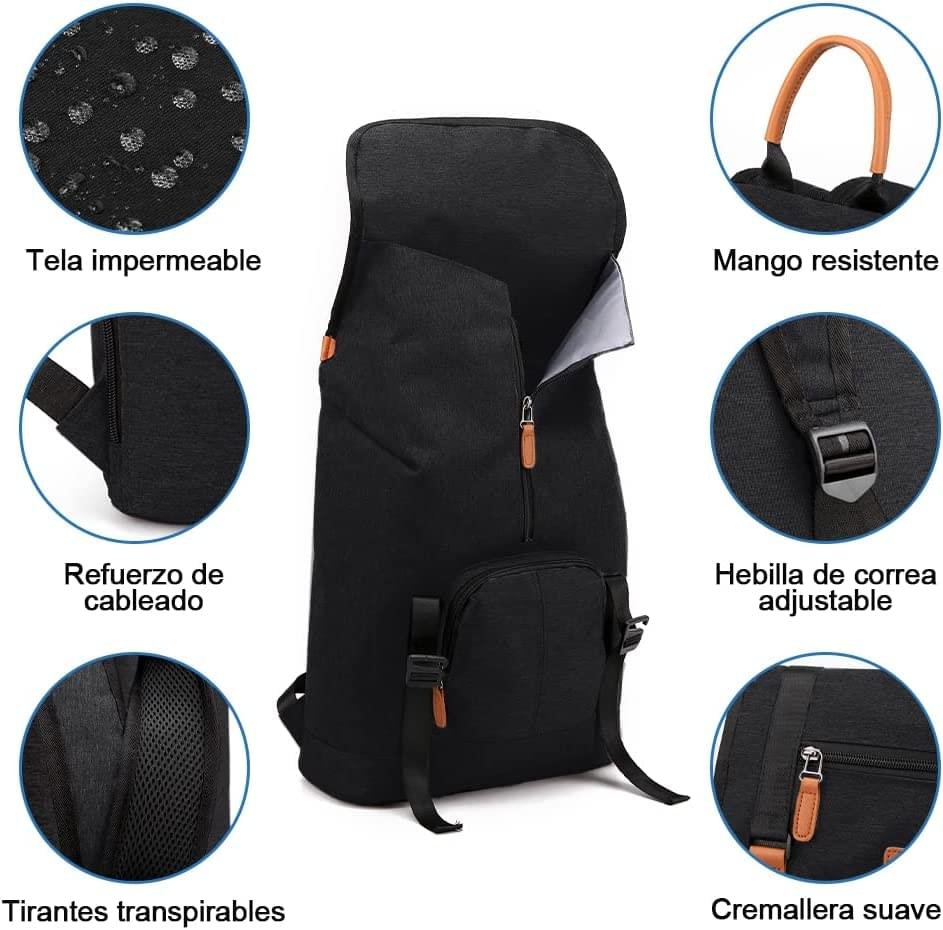 Travel Leisure Computer Backpack College Bookbag with USB Charging Port 16 Inch - Image 6