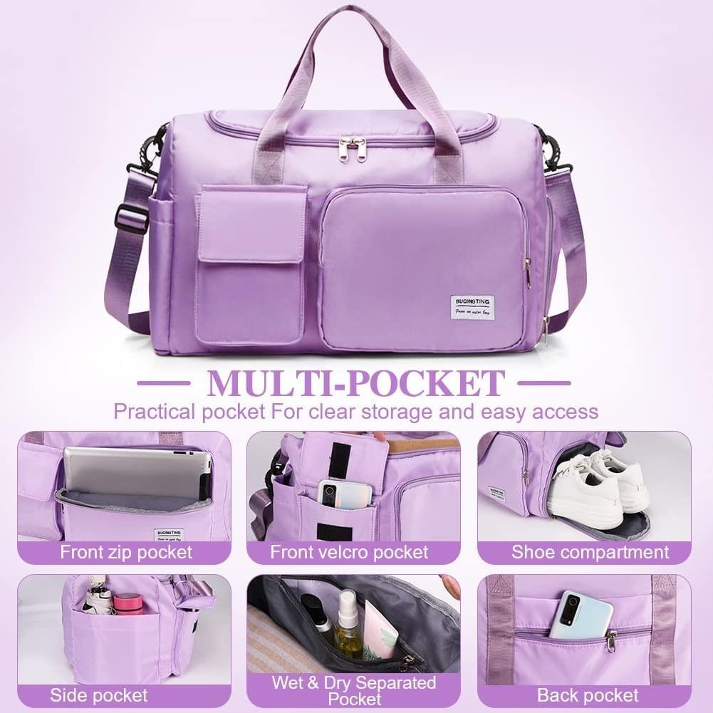 Travel Duffel Bags Sports Bag, purple, Big Capacity - Image 7