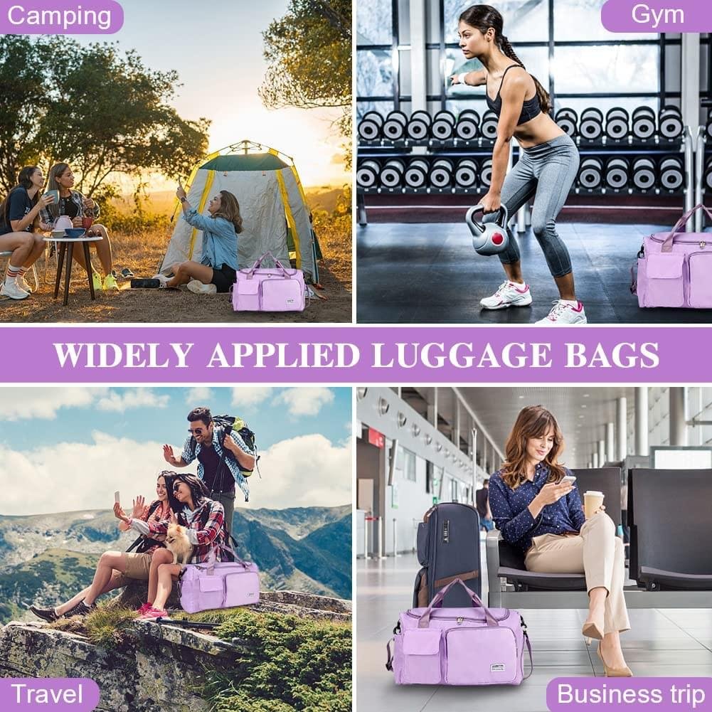 Travel Duffel Bags Sports Bag, purple, Big Capacity - Image 5