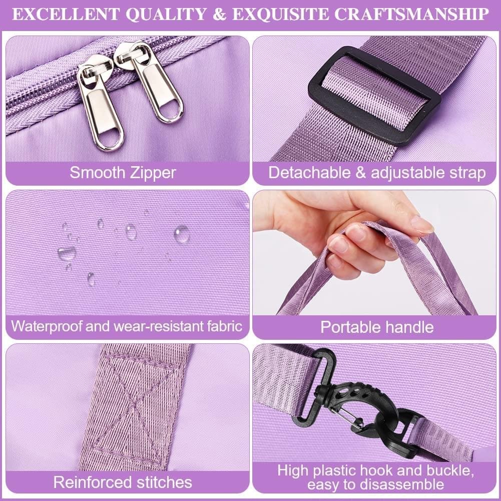 Travel Duffel Bags Sports Bag, purple, Big Capacity - Image 4