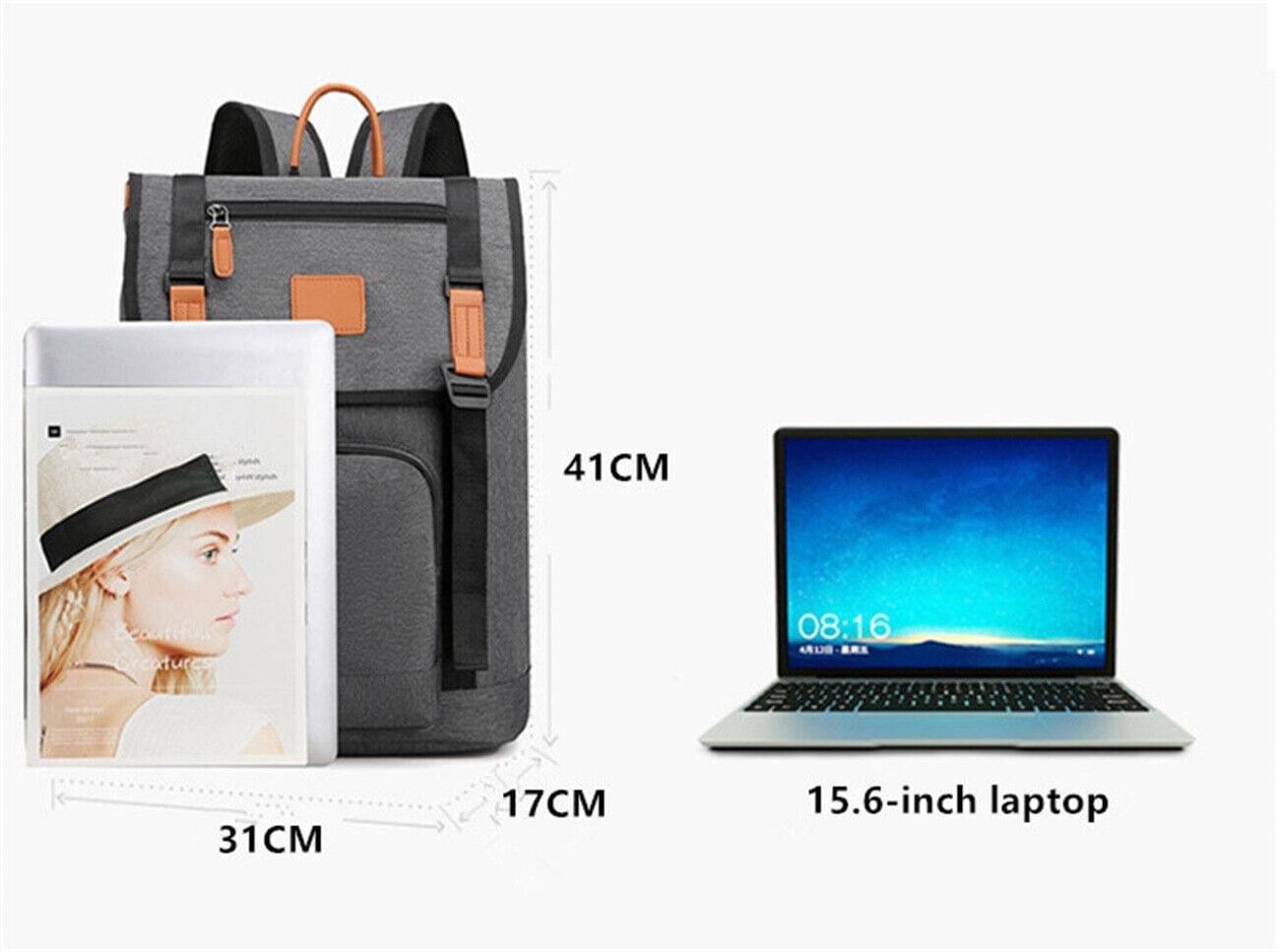 Travel Leisure Computer Backpack College Bookbag with USB Charging Port 16 Inch - Image 13