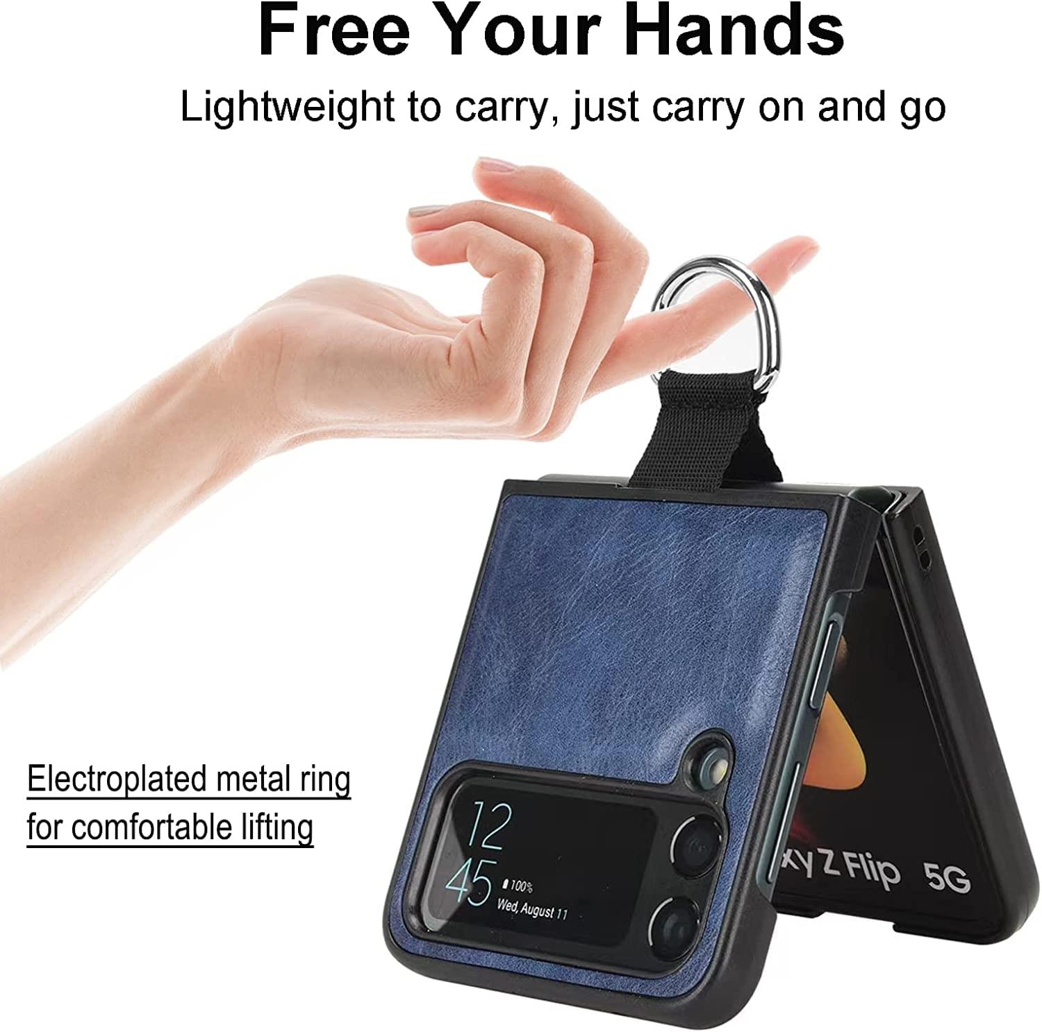 Samsung Galaxy Z Flip 3/4 5G Series Luxury Premium Anti-Scratch Leather Case - Image 13