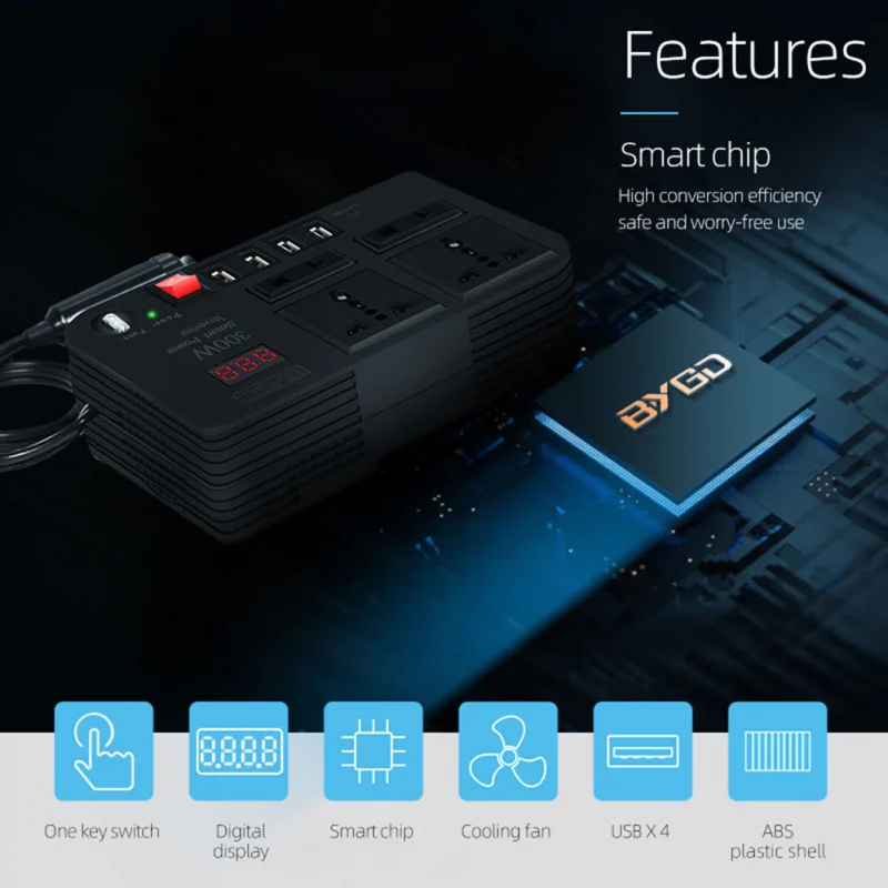 Superior Quality SPARK 3 Car Power Inverter 300W - Image 9