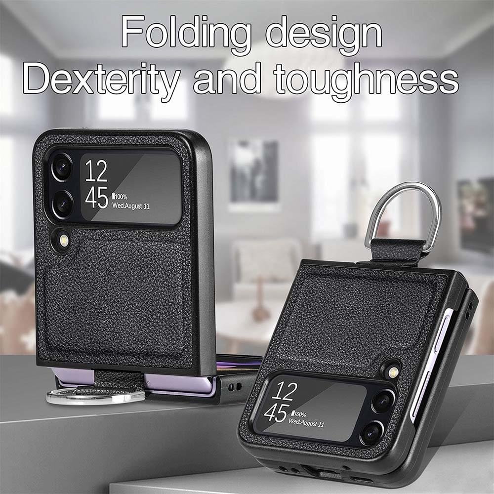Samsung Galaxy Z Flip 3/4 5G Series Luxury Premium Anti-Scratch Leather Case - Image 6