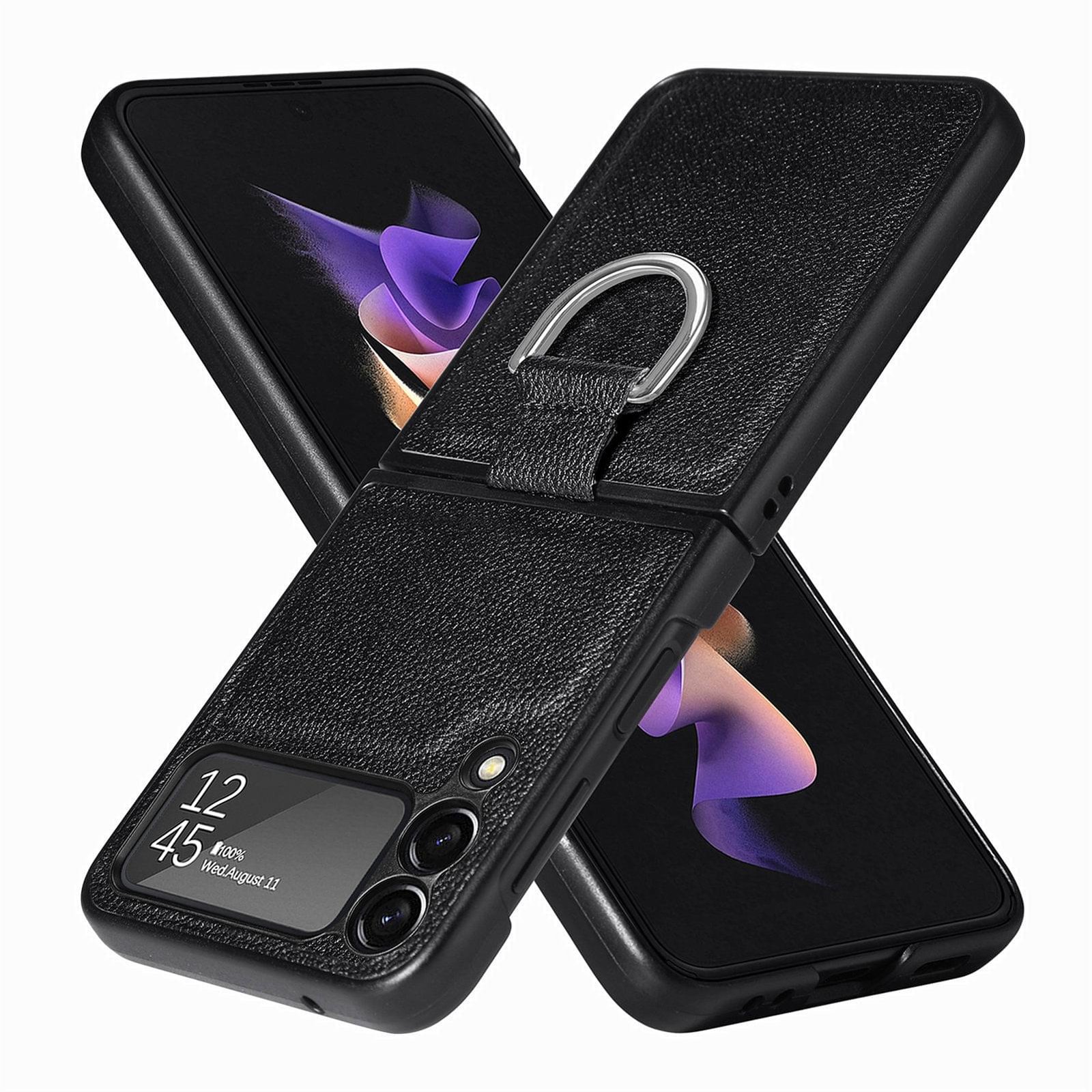 Samsung Galaxy Z Flip 3/4 5G Series Luxury Premium Anti-Scratch Leather Case - Image 4