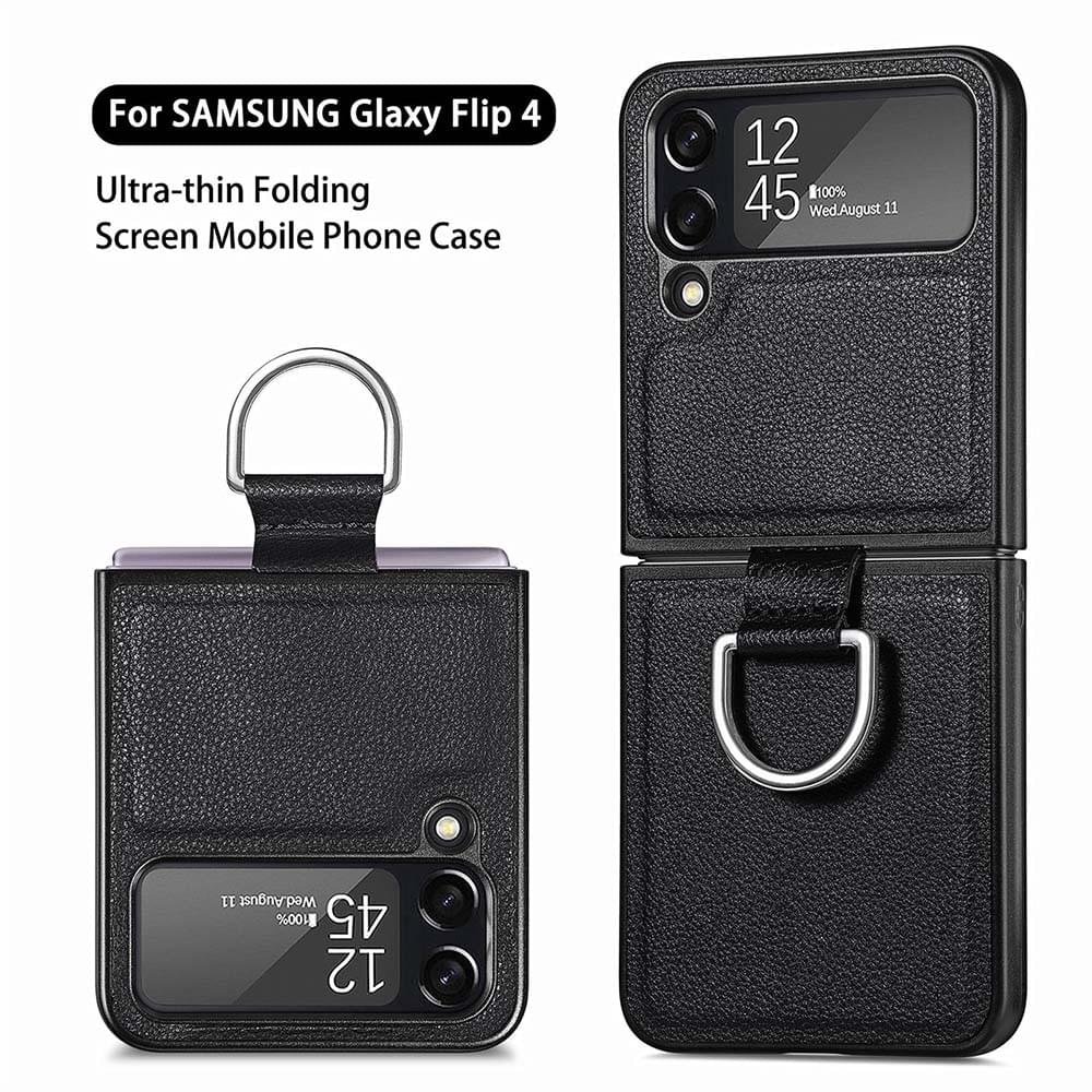 Samsung Galaxy Z Flip 3/4 5G Series Luxury Premium Anti-Scratch Leather Case - Image 2