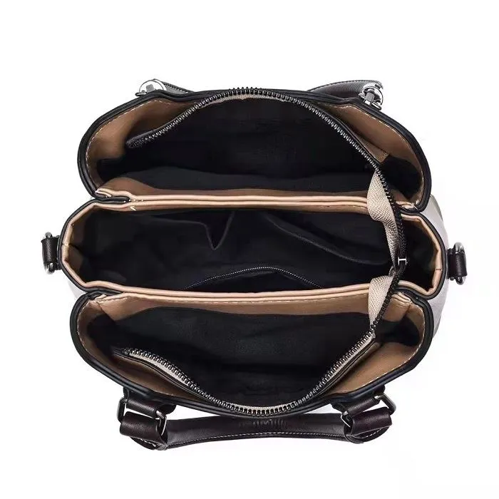 Marvelouz Premium Quality Women's 2 in 1 Sling Leather Handbag - Image 9