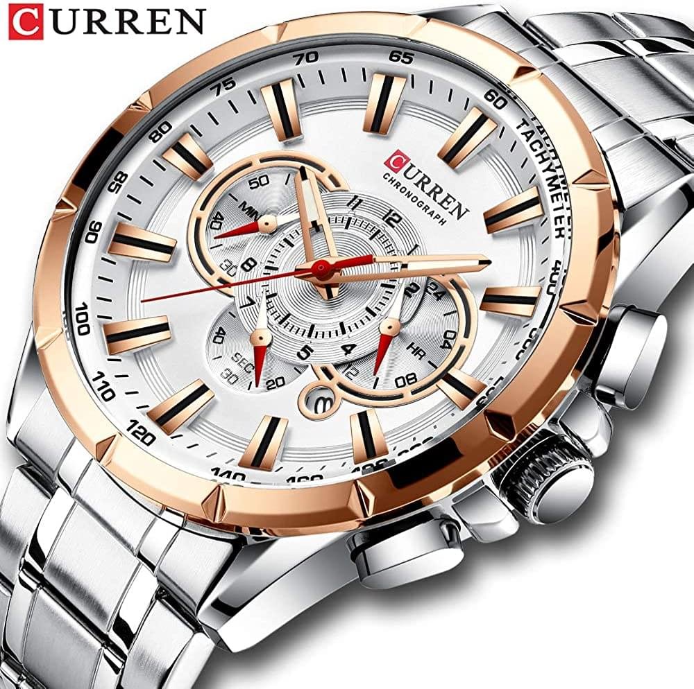 Wrist Watch Men Waterproof Chronograph Military Army Stainless Steel Male Clock Man Sport Watches - Image 5