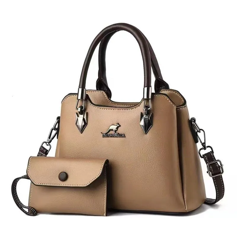 Marvelouz Premium Quality Women's 2 in 1 Sling Leather Handbag - Image 7