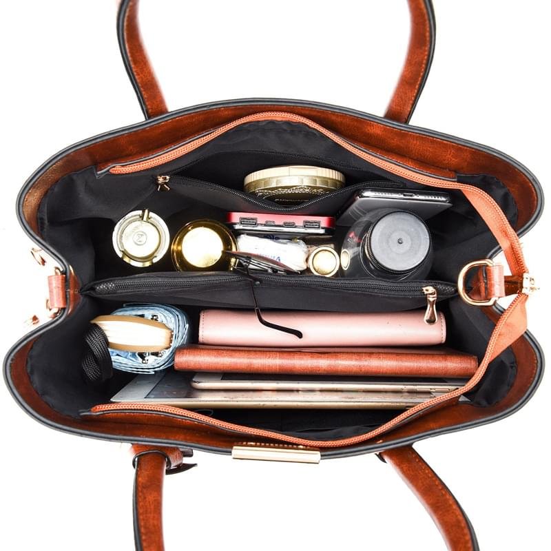 Cocifer Fashion Designer 2-in-1 Premium Quality Tote Ladies Handbag Set - Image 6