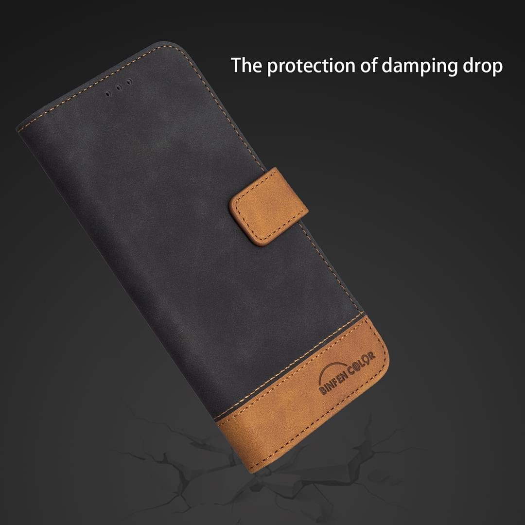 Samsung Galaxy A12 Magnetic Hasp Wallet Skin Feel Leather Flip Cover - Image 12