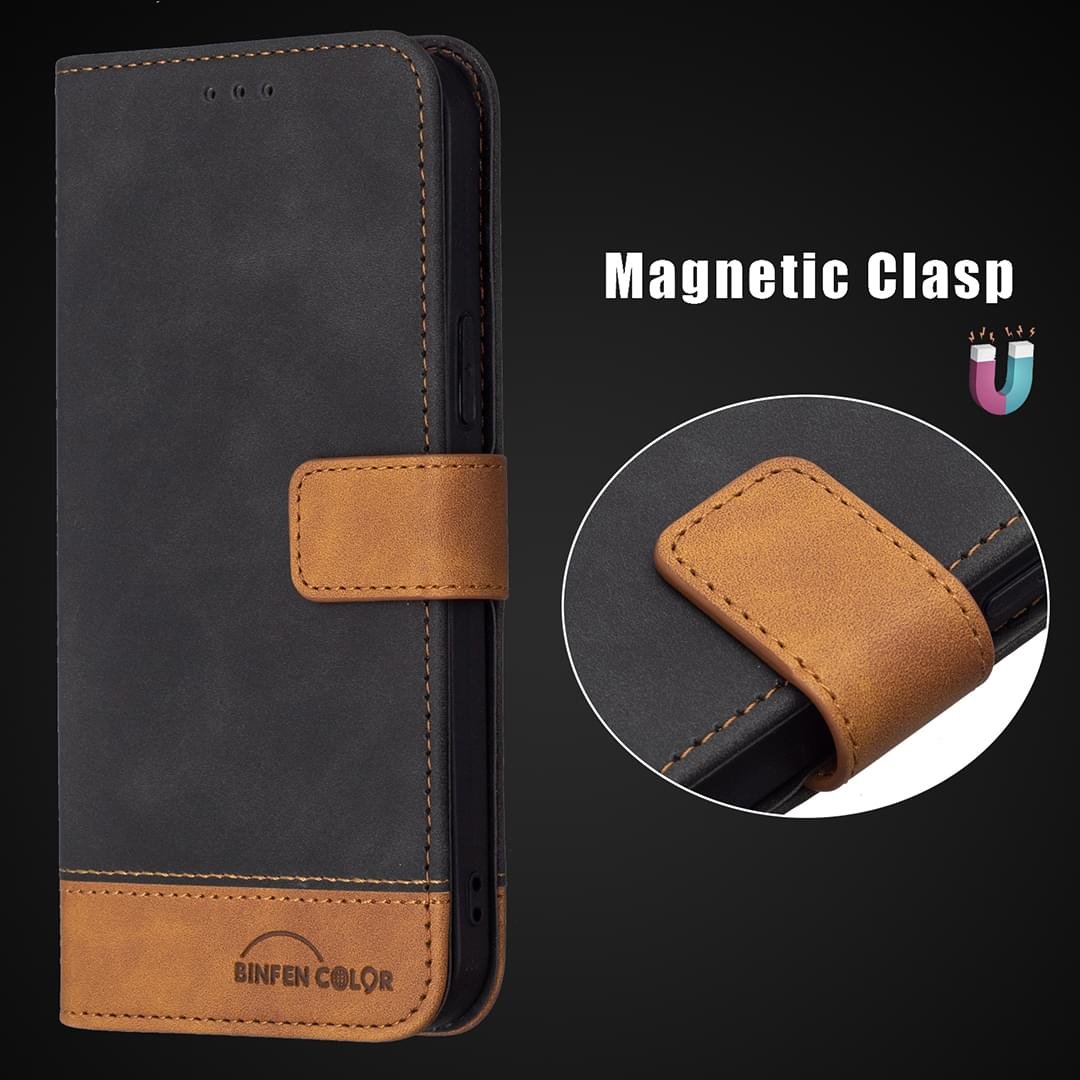 Samsung Galaxy A12 Magnetic Hasp Wallet Skin Feel Leather Flip Cover - Image 13
