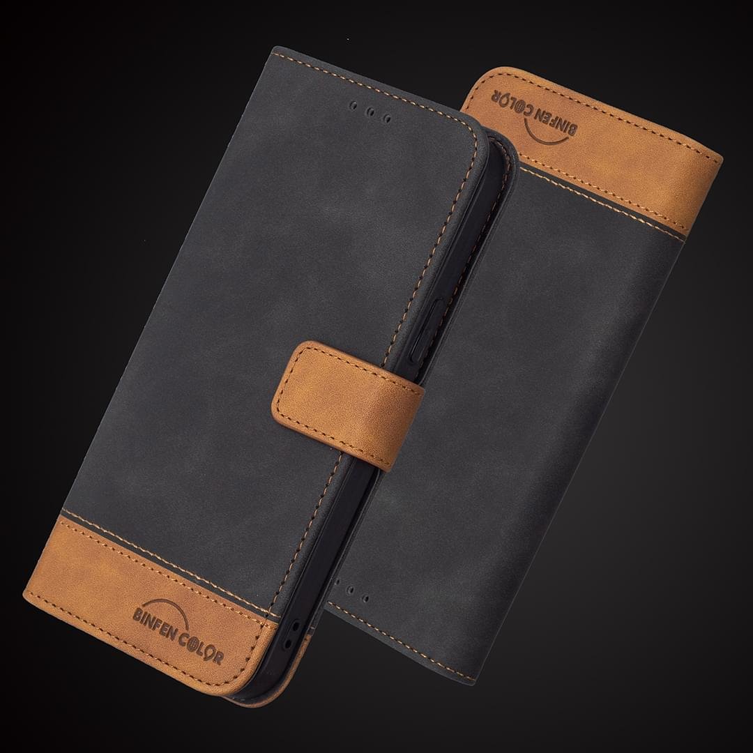 Samsung Galaxy A12 Magnetic Hasp Wallet Skin Feel Leather Flip Cover - Image 14