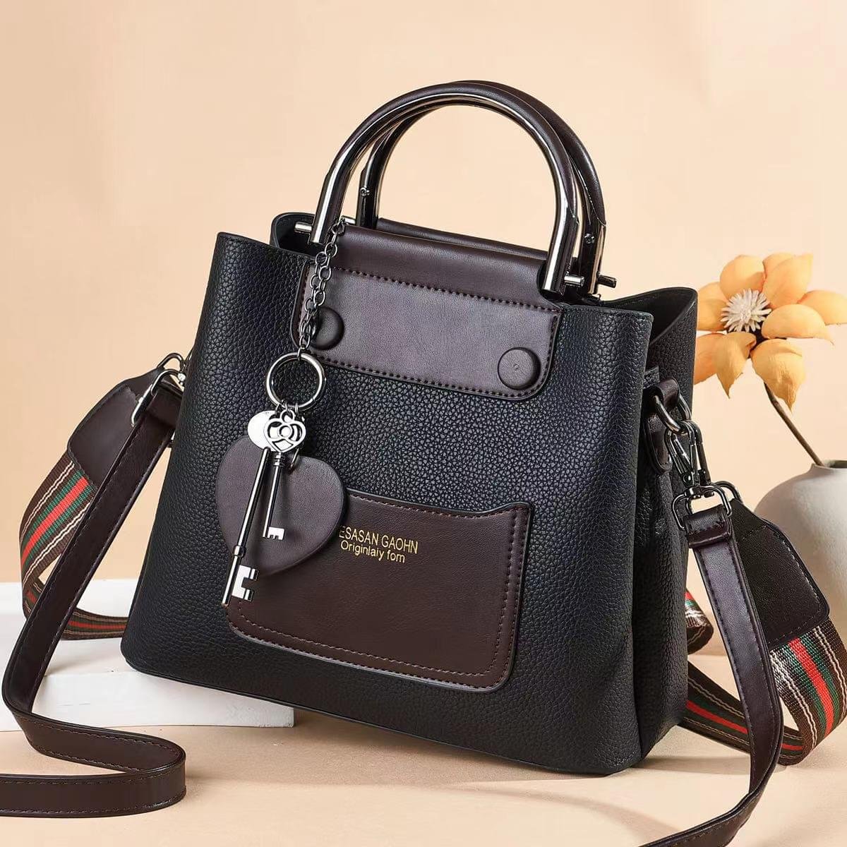 Vintage Women Single Crossbody Handbags Fashion Bucket Bag - Image 3