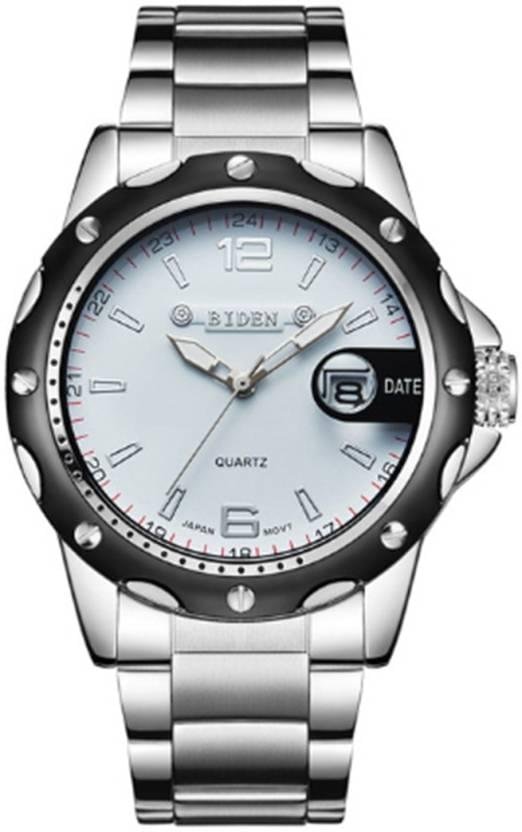 Men Watch Fashion Casual Business Waterproof Quartz Calendar Stainless Steel Strap Watches - Image 9