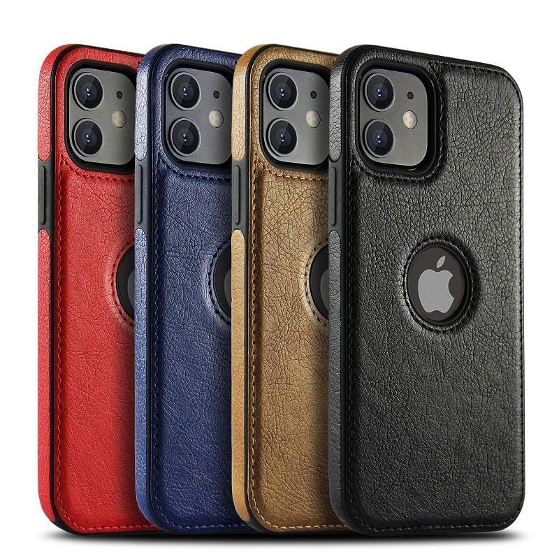iPhone 12 Series PU Leather Shockproof Business Style Mobile Phone Case - Image 11