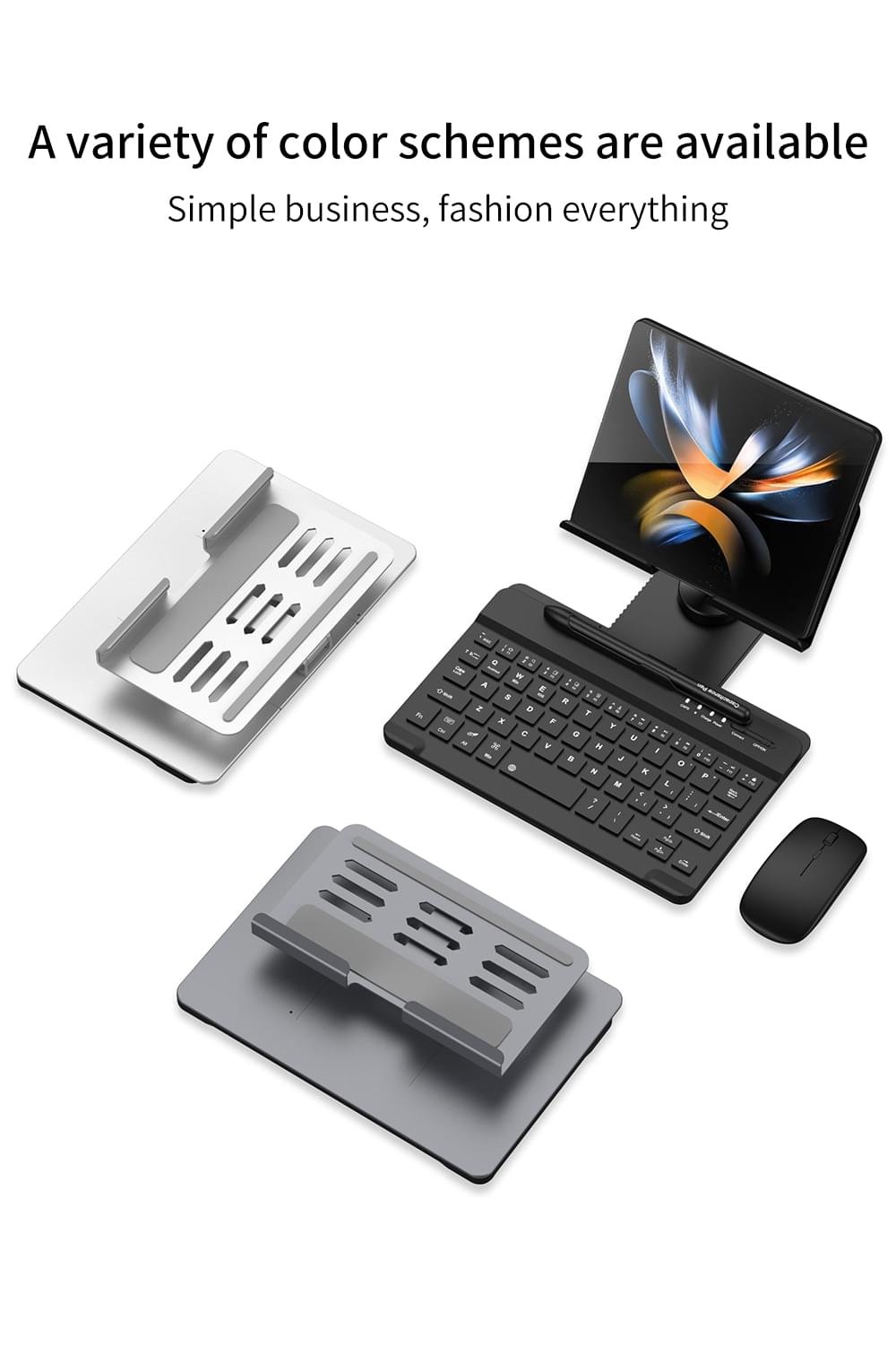 Samsung Galaxy Z Fold 4 3 2 Keyboard Holster Folding Flip Case Stand Pen Slot With Wireless Keyboard and Mouse Pen - Image 10