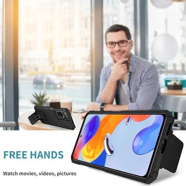 Redmi Note 11/11s Slide  Lens 360 Protective Armored Bumper Case - Image 7