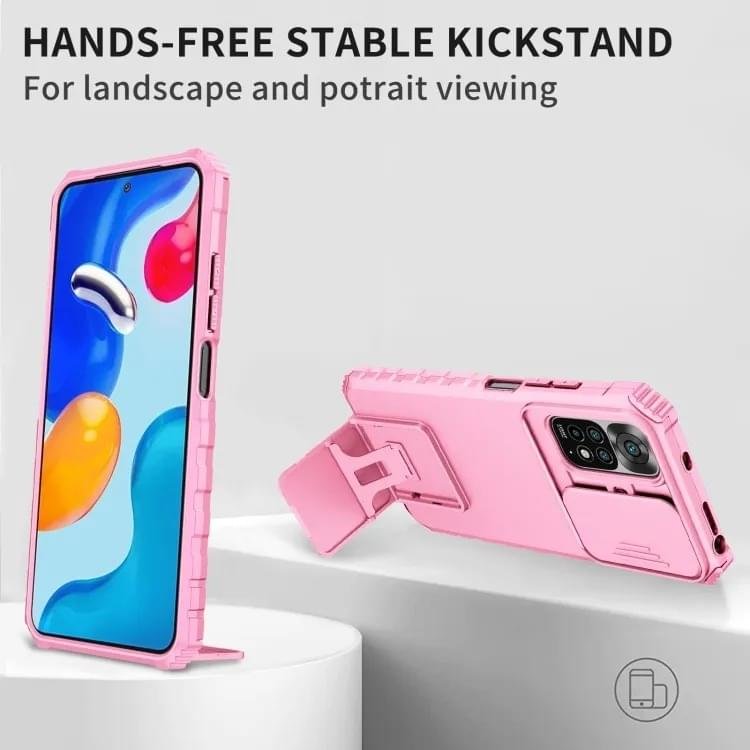 Redmi Note 11/11s Slide  Lens 360 Protective Armored Bumper Case - Image 8