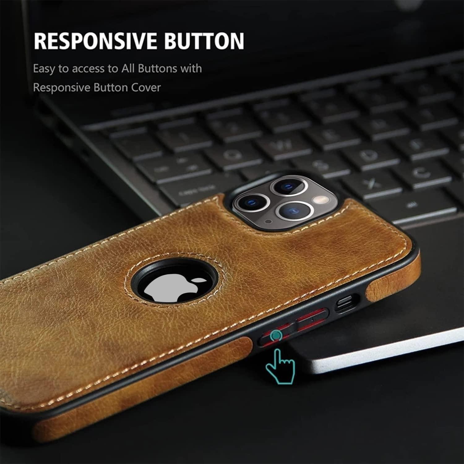 iPhone 11 Series PU Leather Shockproof Business Style Mobile Phone Case - Image 20