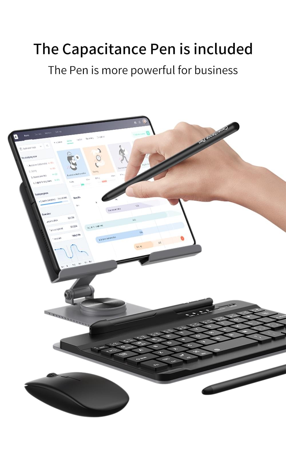 Samsung Galaxy Z Fold 4 3 2 Keyboard Holster Folding Flip Case Stand Pen Slot With Wireless Keyboard and Mouse Pen - Image 12