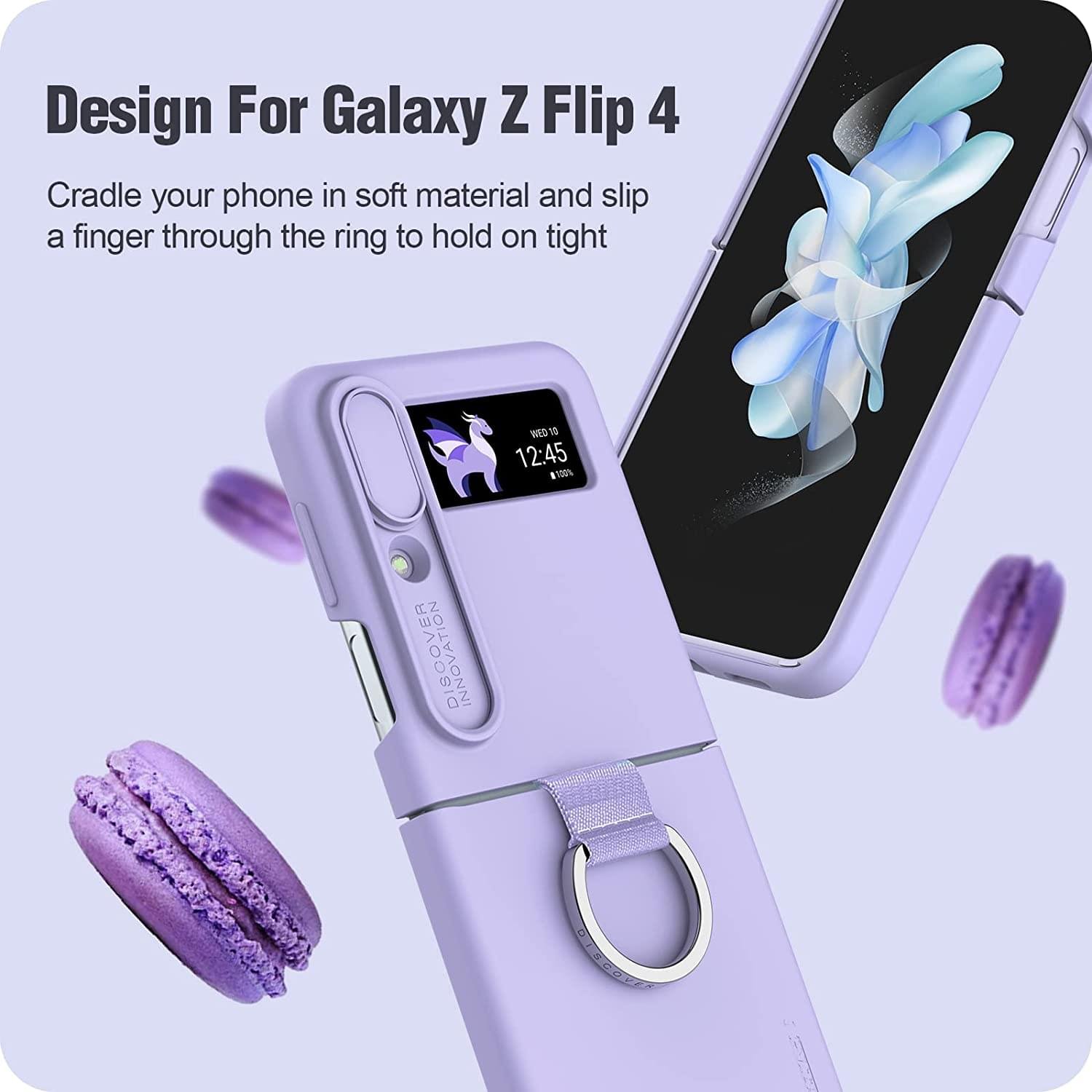 Nillkin Ring Slide Camera Lens Silicone Protective Case for Samsung Galaxy Z Flip 3/4/5 5G Series - Image 12