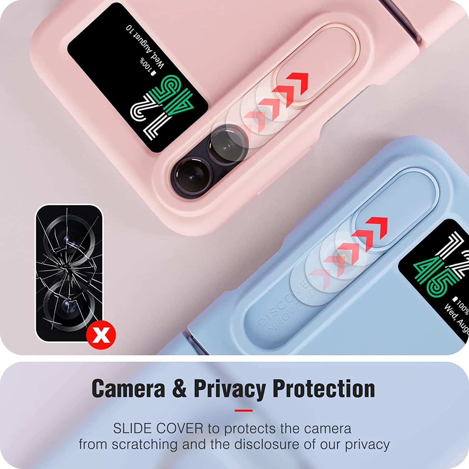 Nillkin Ring Slide Camera Lens Silicone Protective Case for Samsung Galaxy Z Flip 3/4/5 5G Series - Image 11