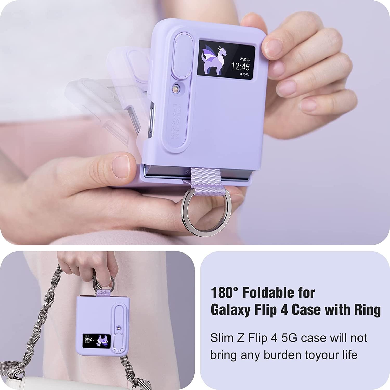 Nillkin Ring Slide Camera Lens Silicone Protective Case for Samsung Galaxy Z Flip 3/4/5 5G Series - Image 10