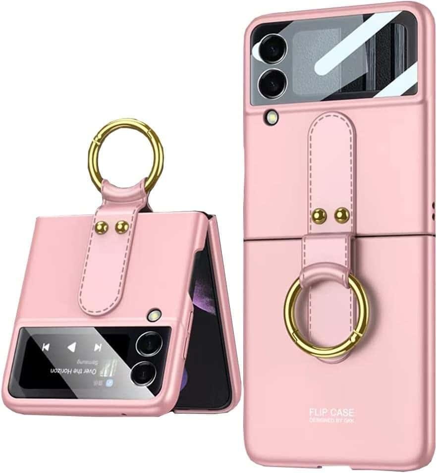 Samsung Galaxy Z Flip3/4 5G Case Ultra Thin Matte PC Protective Cover With Ring - Image 16