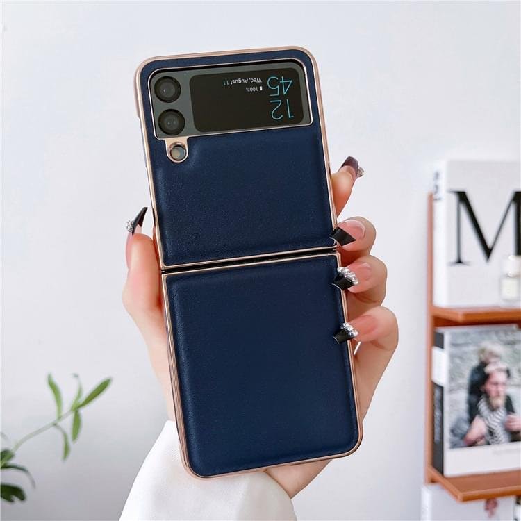 Samsung Galaxy Z Flip Series New luxury Premium Electroplated Eolden Shockproof Fashion Case - Image 10