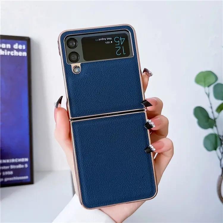 Samsung Galaxy Z Flip Series New luxury Premium Electroplated Eolden Shockproof Fashion Case - Image 12
