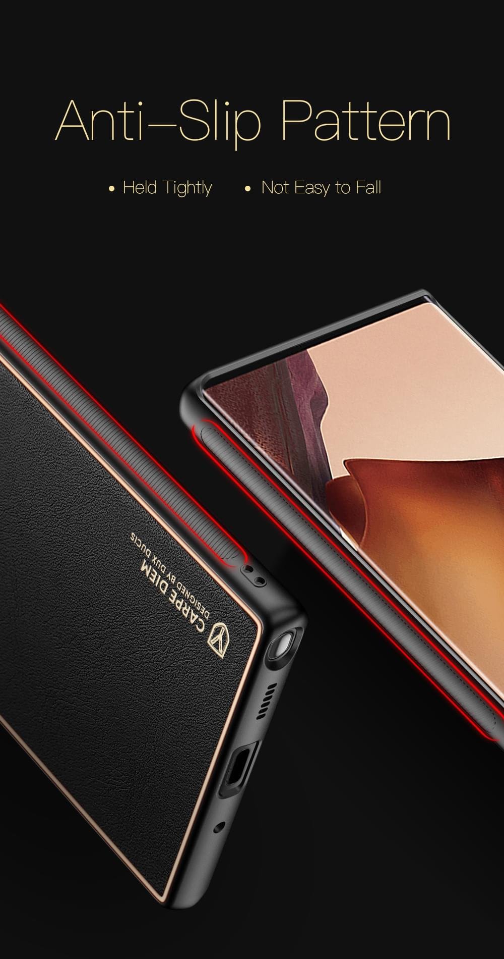 Samsung Note 10+ Dux Ducis Yolo Leather Electroplated Case - Image 6