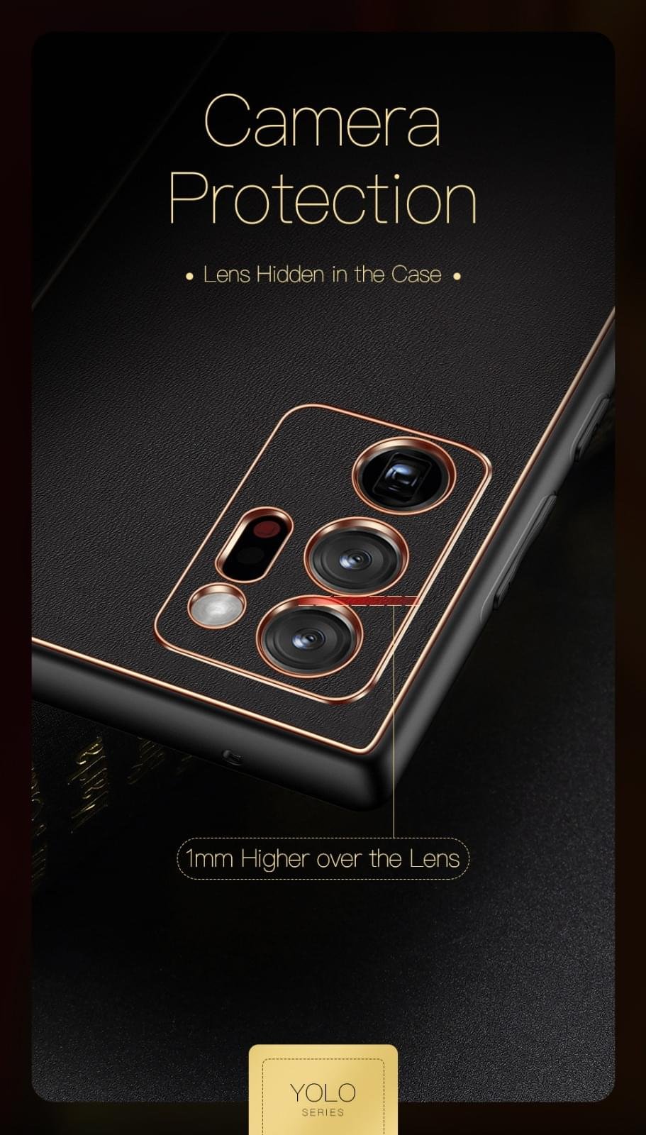 Samsung Note 10+ Dux Ducis Yolo Leather Electroplated Case - Image 7