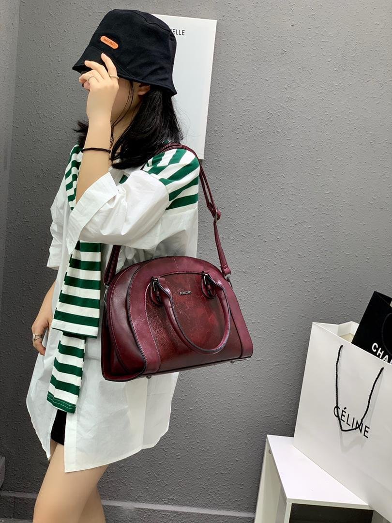 Keira Mila 3-in-1 Faux Leather Ladies Fashion Handbag Set - Image 5